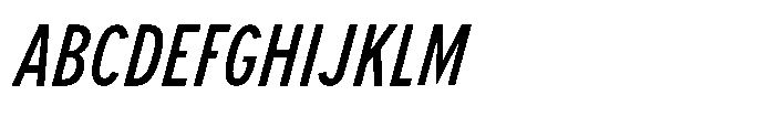 Limit FRWY Cm Medium Italic Font UPPERCASE