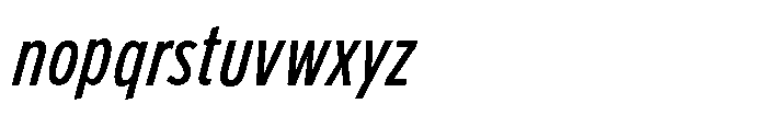 Limit FRWY Cm Medium Italic Font LOWERCASE