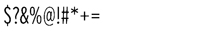 Limit FRWY Cm Regular Font OTHER CHARS