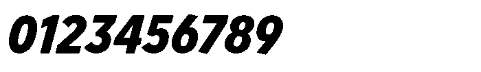 Limit FRWY Condensed Black Italic Font OTHER CHARS