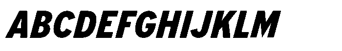 Limit FRWY Condensed Black Italic Font