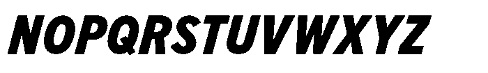 Limit FRWY Condensed Black Italic Font UPPERCASE
