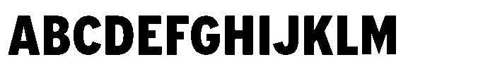 Limit FRWY Condensed Black Font UPPERCASE