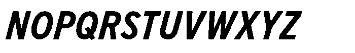 Limit FRWY Condensed Bold Italic Font UPPERCASE