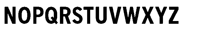 Limit FRWY Condensed Bold Font UPPERCASE