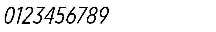 Limit FRWY Condensed Italic Font OTHER CHARS