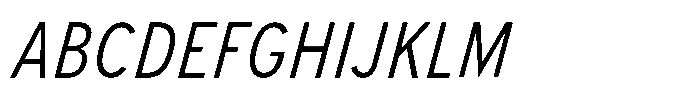 Limit FRWY Condensed Italic Font