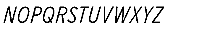 Limit FRWY Condensed Italic Font UPPERCASE