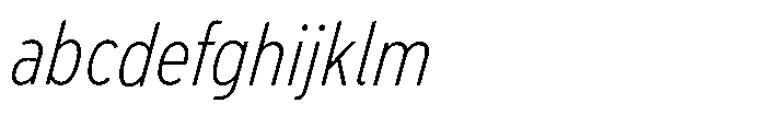 Limit FRWY Condensed Light Italic FONT