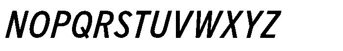 Limit FRWY Condensed Medium Italic Font UPPERCASE