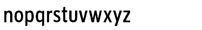 Limit FRWY Condensed Medium Font LOWERCASE