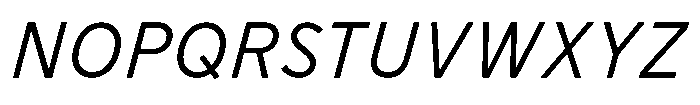 Limit FRWY Italic Font UPPERCASE