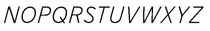Limit FRWY Light Italic Font UPPERCASE