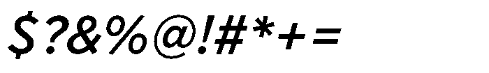 Limit FRWY Medium Italic Font OTHER CHARS
