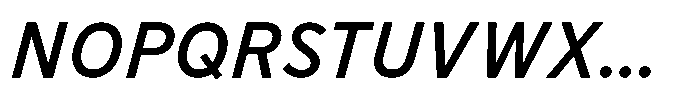 Limit FRWY Medium Italic Font UPPERCASE