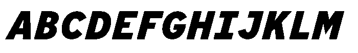 Limit File Black Italic Font