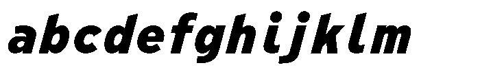 Limit File Black Italic FONT