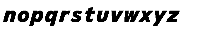 Limit File Black Italic Font LOWERCASE