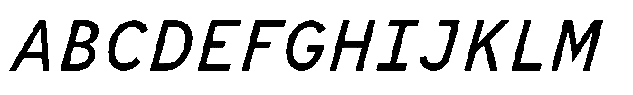 Limit File Italic Font UPPERCASE