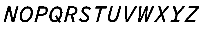 Limit File Italic Font UPPERCASE