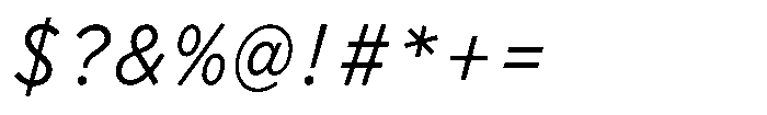 Limit File Light Italic Font OTHER CHARS