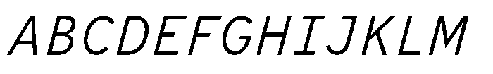 Limit File Light Italic Font