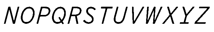 Limit File Light Italic Font UPPERCASE