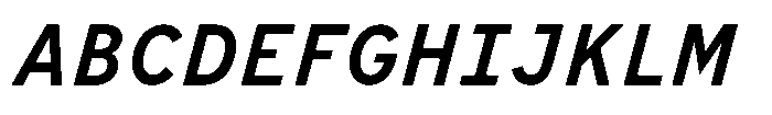 Limit File Medium Italic Font UPPERCASE