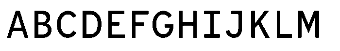 Limit File Regular Font UPPERCASE
