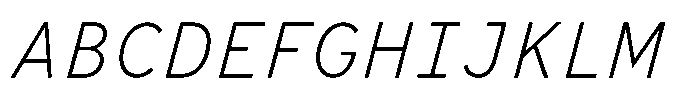 Limit File XLight Italic Font UPPERCASE