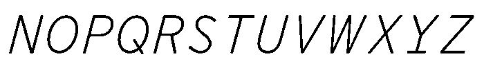 Limit File XLight Italic Font UPPERCASE