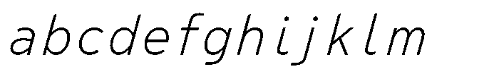 Limit File XLight Italic FONT