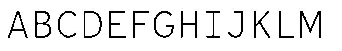 Limit File XLight Font UPPERCASE