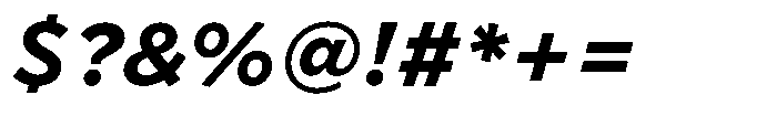 Limit Micro Bold Italic Font OTHER CHARS