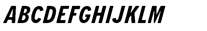 Limit Micro Cm Bold Italic Font UPPERCASE