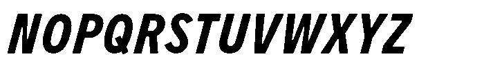 Limit Micro Cm Bold Italic Font UPPERCASE