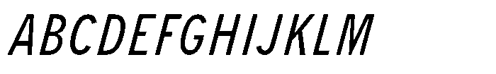 Limit Micro Cm Italic Font UPPERCASE