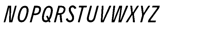 Limit Micro Cm Italic Font UPPERCASE