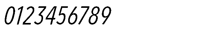 Limit Micro Cm Light Italic Font OTHER CHARS