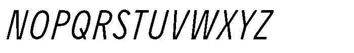 Limit Micro Cm Light Italic Font UPPERCASE