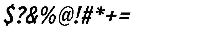 Limit Micro Cm Medium Italic Font OTHER CHARS