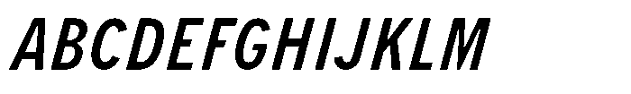 Limit Micro Cm Medium Italic Font UPPERCASE