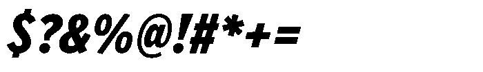Limit Micro Cm XBold Italic Font OTHER CHARS