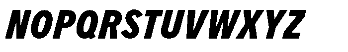 Limit Micro Cm XBold Italic Font UPPERCASE