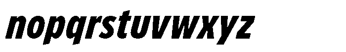 Limit Micro Cm XBold Italic Font LOWERCASE