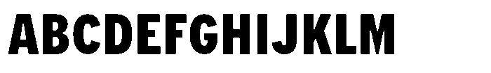 Limit Micro Cm XBold Font UPPERCASE