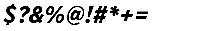 Limit Micro Condensed Bold Italic Font OTHER CHARS