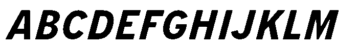 Limit Micro Condensed Bold Italic Font UPPERCASE