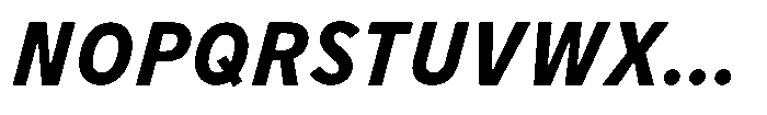 Limit Micro Condensed Bold Italic Font UPPERCASE