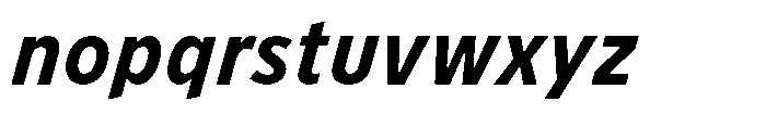 Limit Micro Condensed Bold Italic Font LOWERCASE